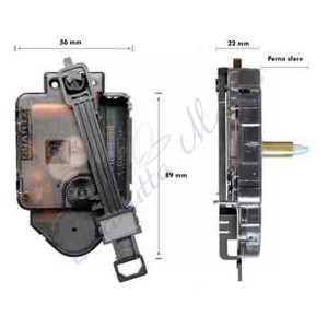 Movimento da parete misura 17,00 mm -medio- con pendolo