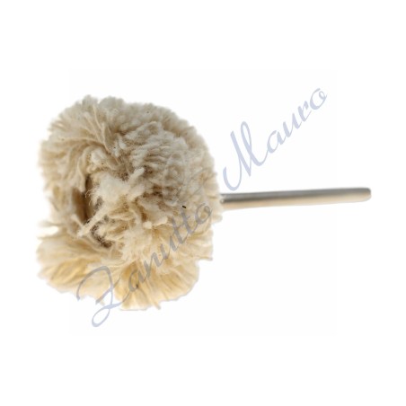 Spazzola gamma in cotone diametro mm 22 con alberino