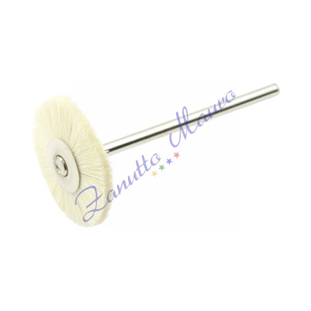 Spazzola gamma in pelo di capra morbido diametro mm 19/22 con albero