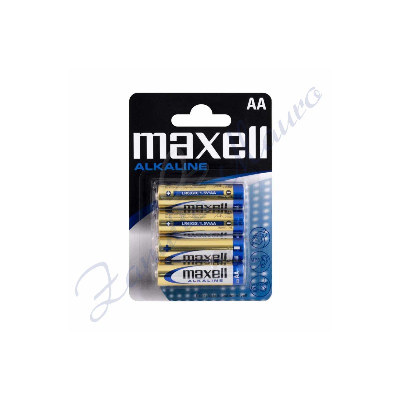 Pila Maxell stilo AA alkaline Blister 4 pz