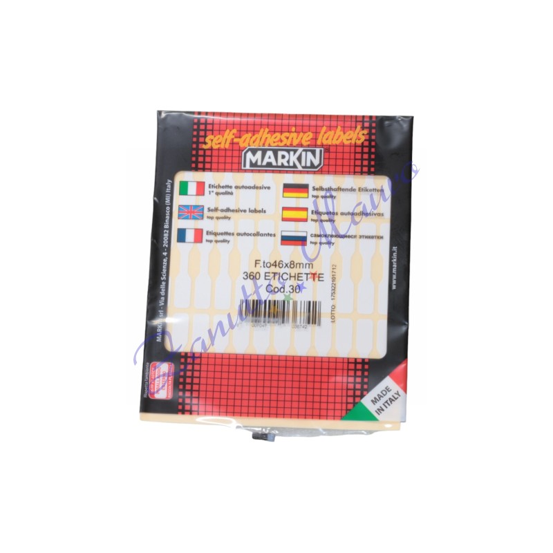 Etichette adesive Markin per gioielleria mm 46x8 confezione da 360 pz