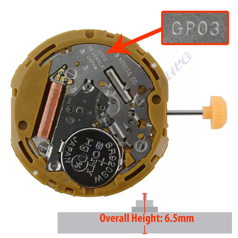Movimento Miyota GP03 quarzo