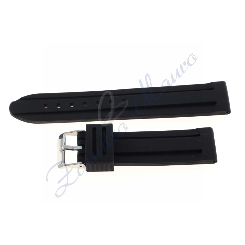 Cinturino in silicone J203 nero ansa mm 18 soft touch