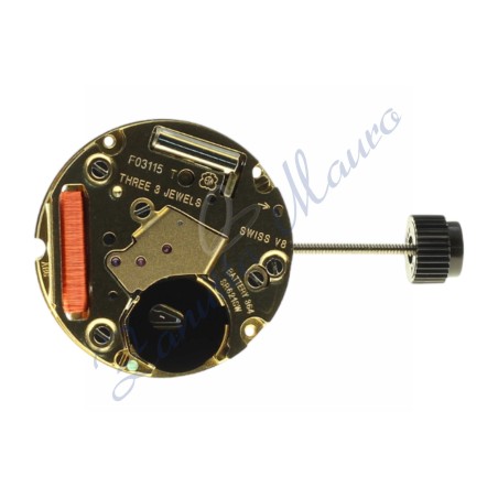 Movimento ETA F03.115 MH1 3 sfere datario al 6