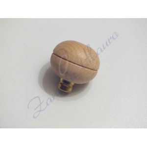 Manico in legno per bulini forma a palla medio