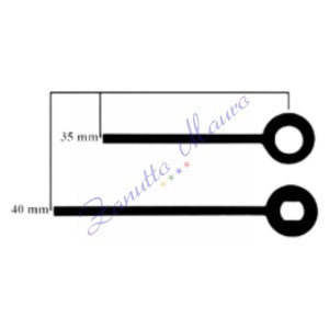 Coppia lancette 025 nere per SKP e TMP