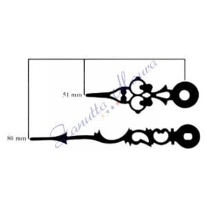 Coppia lancette 06 nere per SKP e TMP