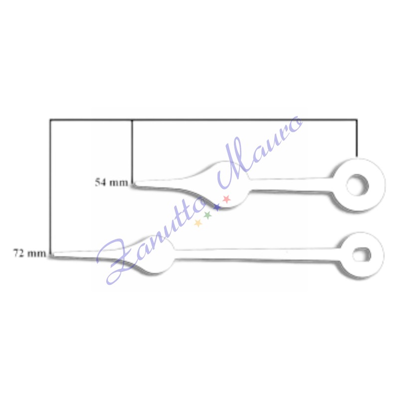 Coppia lancette 04B bianche per SKP e TMP