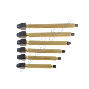 Assortimento 6 mandrini in ottone