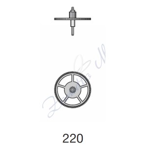 Ruota dei secondi bassa Unitas 6498 senza secondi ricambio 220