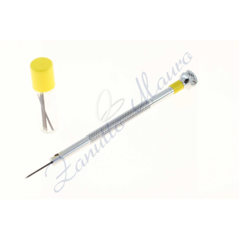 Giraviti 01.099-080 Horotec mm 0,80 giallo con tubo 3 lame di ricambio