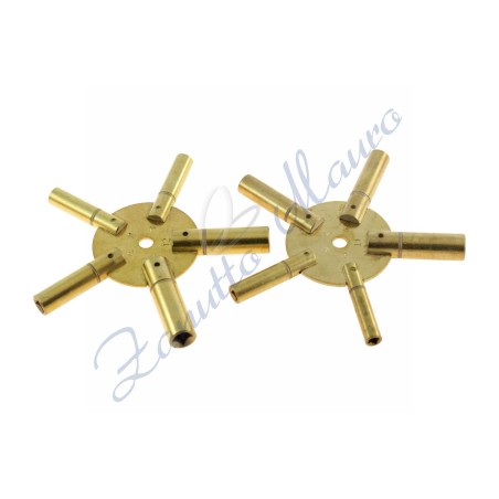 Coppia chiavi di carica a stella per pendoli misure dispari e pari