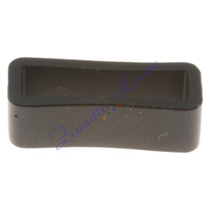 Passante in silicone nero per cinturini mm 19. Busta 5 pezzi