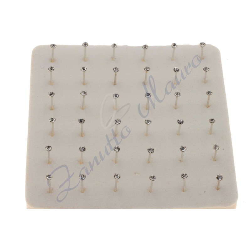 Nasino in argento 925 con strass  bianco incastonato PP7 36 pezzi