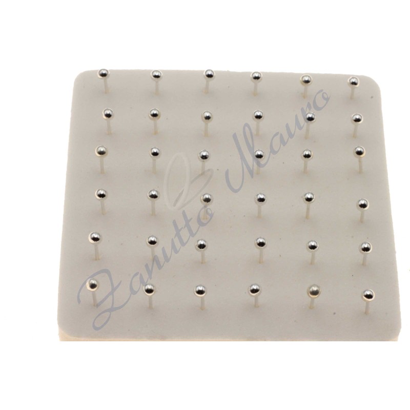 Nasino a pallina diametro mm 1,5 in argento 925 36 pezzi