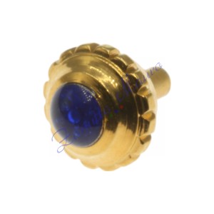 Corona dorata per Cartier diametro mm 4,5 passo 0,90 cabochon