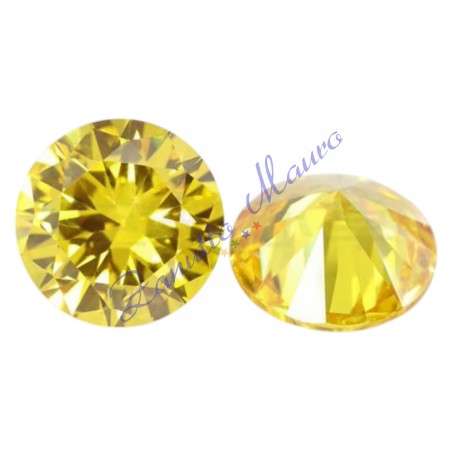 Moissanite gold GRA VVS1 diametro  mm 8,0 peso ct 2,0 circa