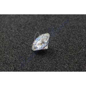 Moissanite con certificato GRA D VVS1 diametro  mm 3 peso ct 0,1 circa
