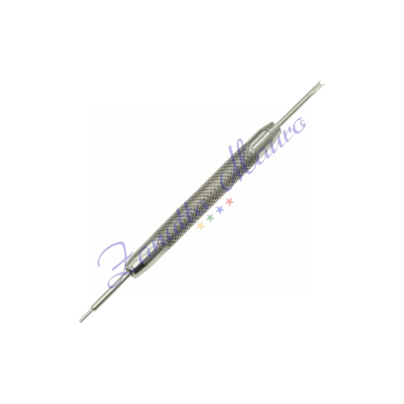 Leva anse in ottone cromato con punte in acciaio. Lunghezza cm 8