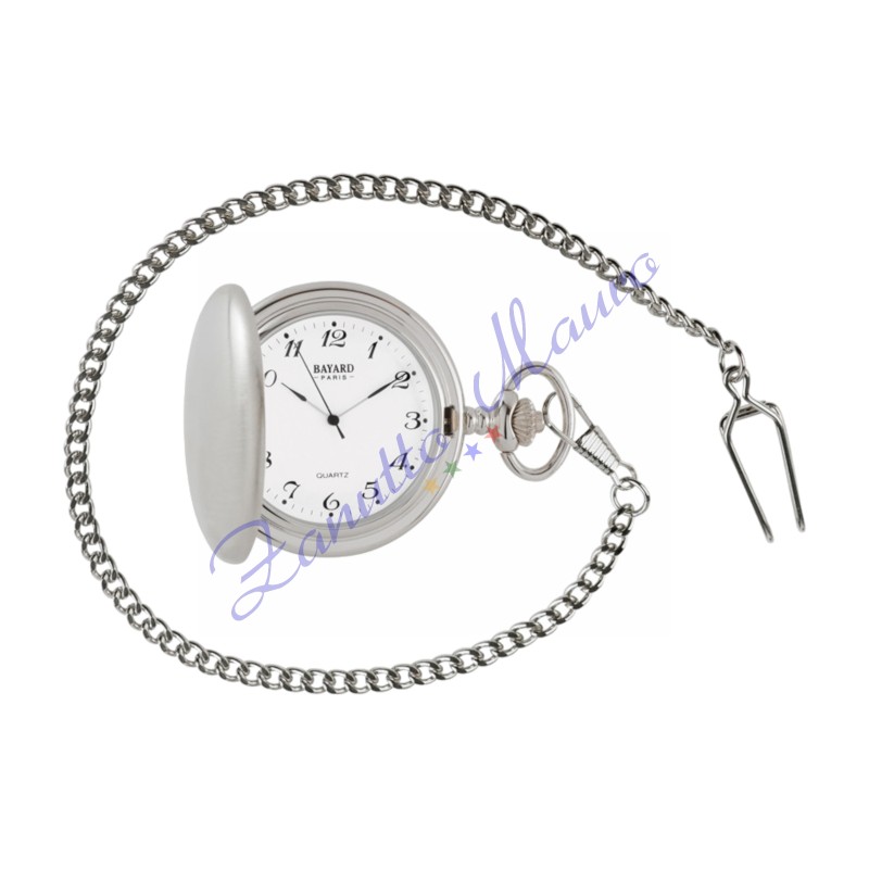 Orologio da tasca Bayard TX29.1 con movimento al quarzo e numeri arabi