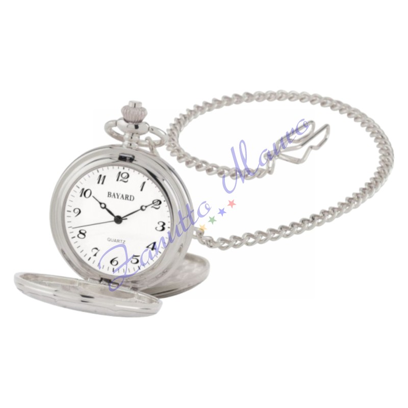 Orologio da tasca Bayard TX88.1 con movimento al quarzo e numeri arabi