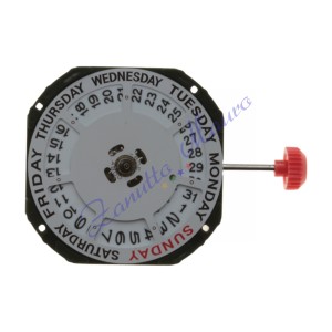 Movimento Miyota 2350 3 sfere data al 3 giorno al 12