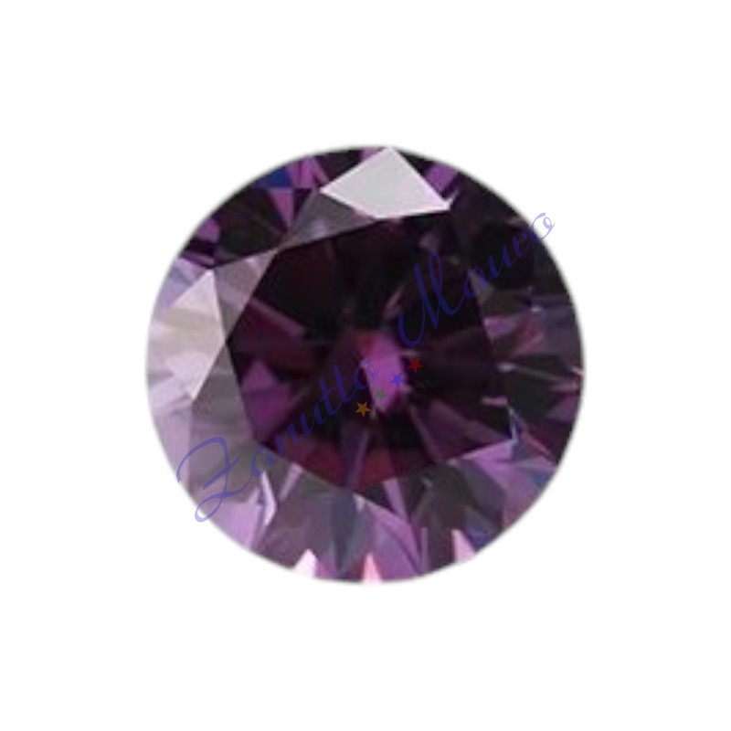 Cubic zirconia rotonda colore ametista diametro mm 2,00 pezzi 50