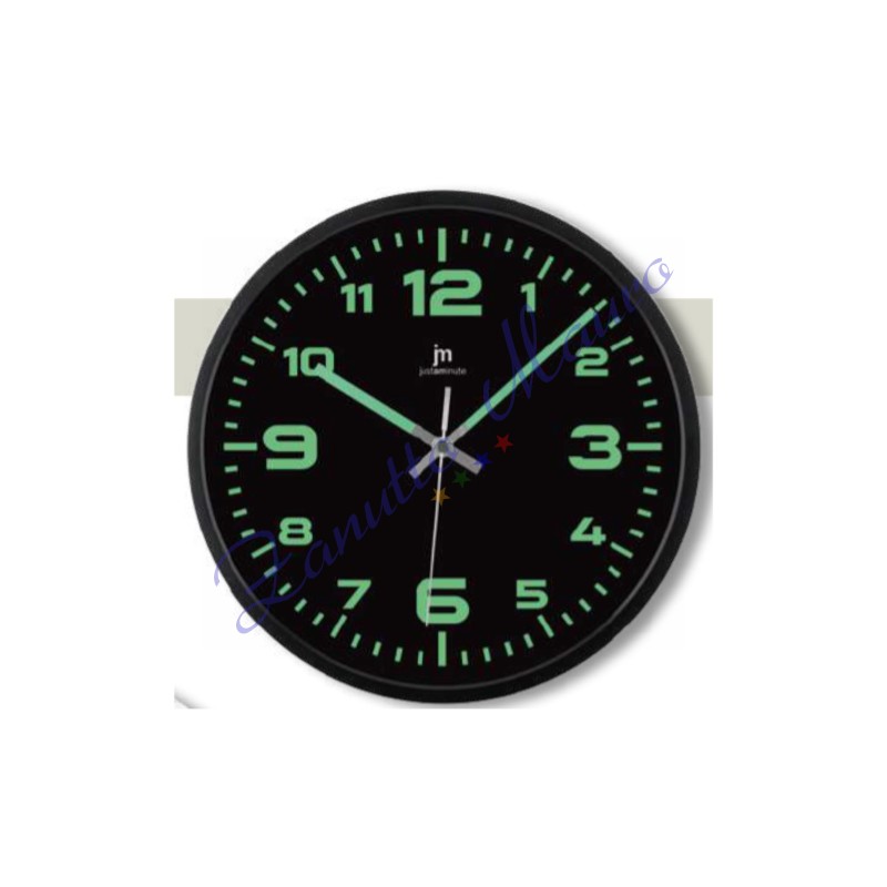 Orologio da parete Justminute 00844 colore nero diametro cm 29,5