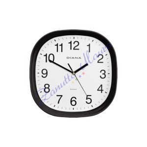 Orologio da parete Diana 111025 colore nero cm 28x28