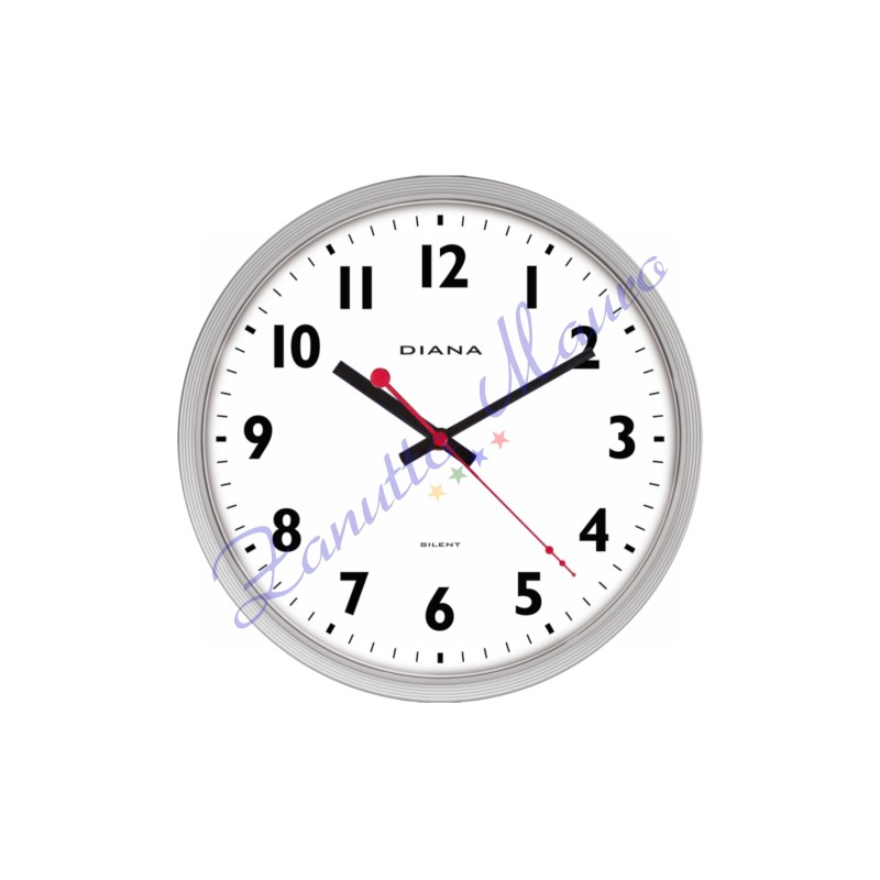 Orologio da parete Diana 111039 colore grigio chiaro diametro cm 30