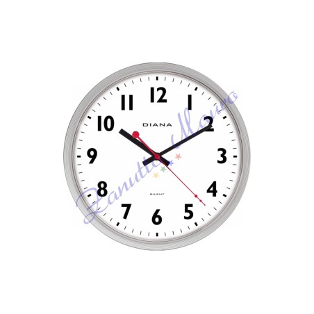 Orologio da parete Diana 111039 colore grigio chiaro diametro cm 30