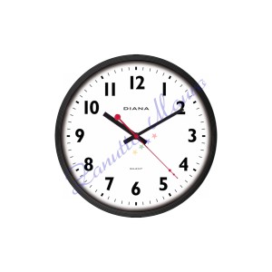 Orologio da parete Diana 111039 colore nero diametro cm 30