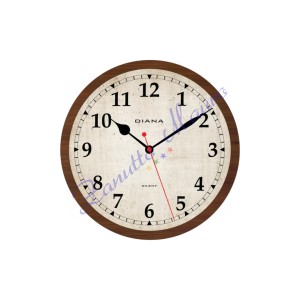 Orologio da parete Diana 111079 colore testa di moro diametro cm 30,50