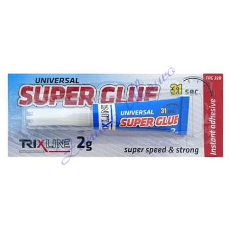 Colla cianolitica TRG320 super veloce, tubetto da 2 grammi