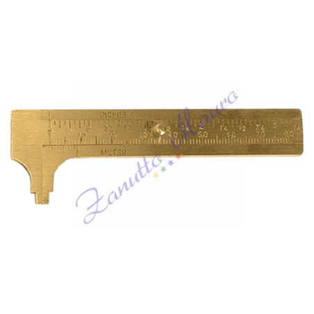 Calibro scorrevole in ottone da 80 mm