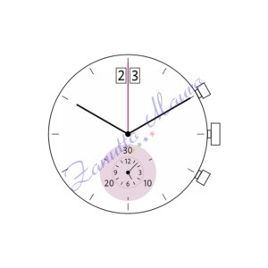 Movimento Ronda 5010B multifunzione gran data al 12