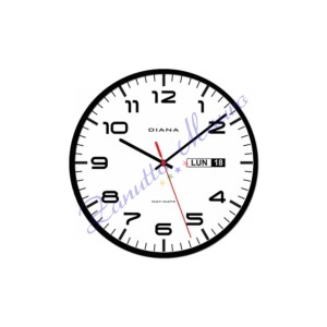 Orologio da parete Diana 103449 colore nero diametro cm 30,5