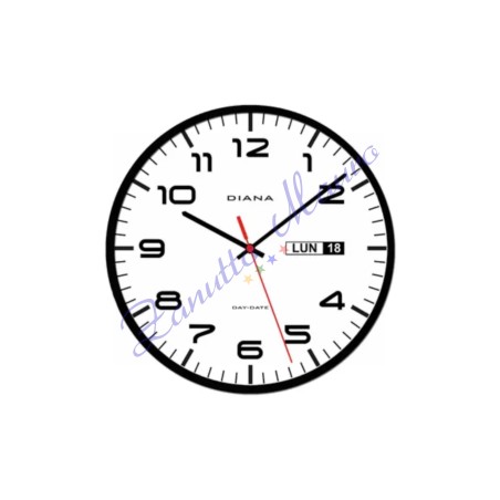Orologio da parete Diana 103449 colore nero diametro cm 30,5