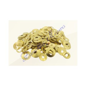 Gocce in ottone con fori rotondi e quadrati assortimento da 100 pezzi