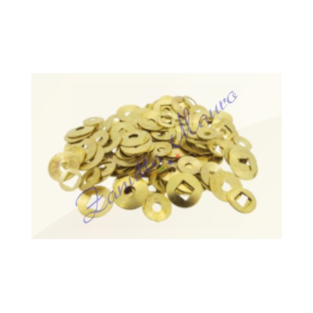 Gocce in ottone con fori rotondi e quadrati assortimento da 100 pezzi