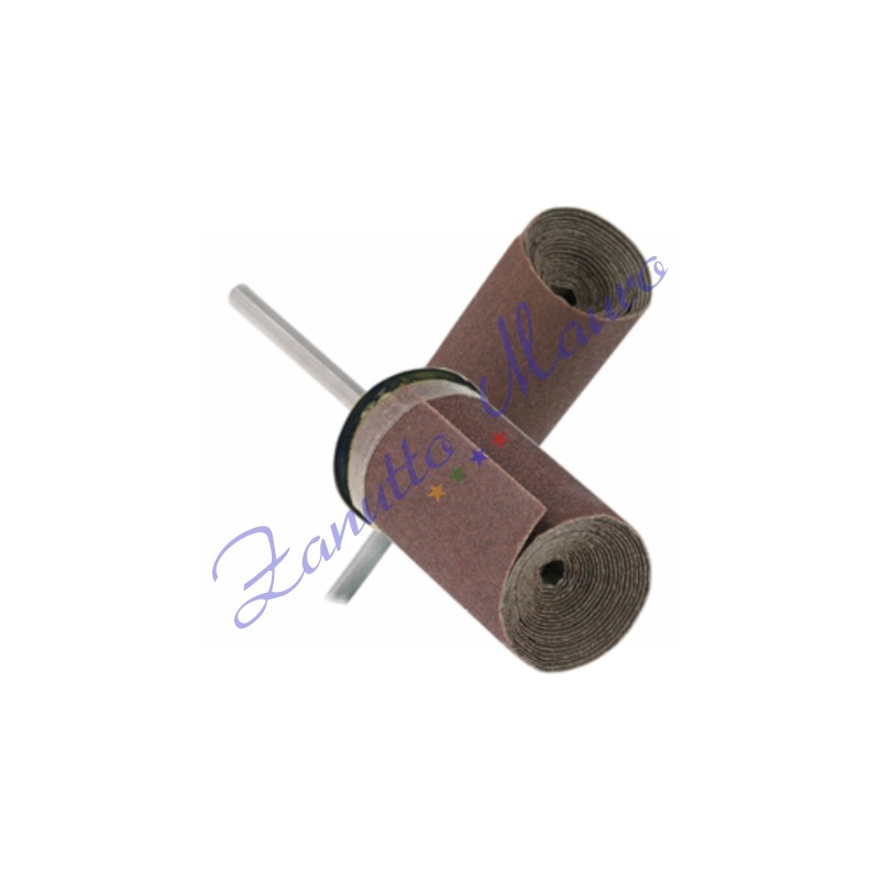 Rullo passa carta abrasiva grana  800 con albero mm 2,35 colore nero
