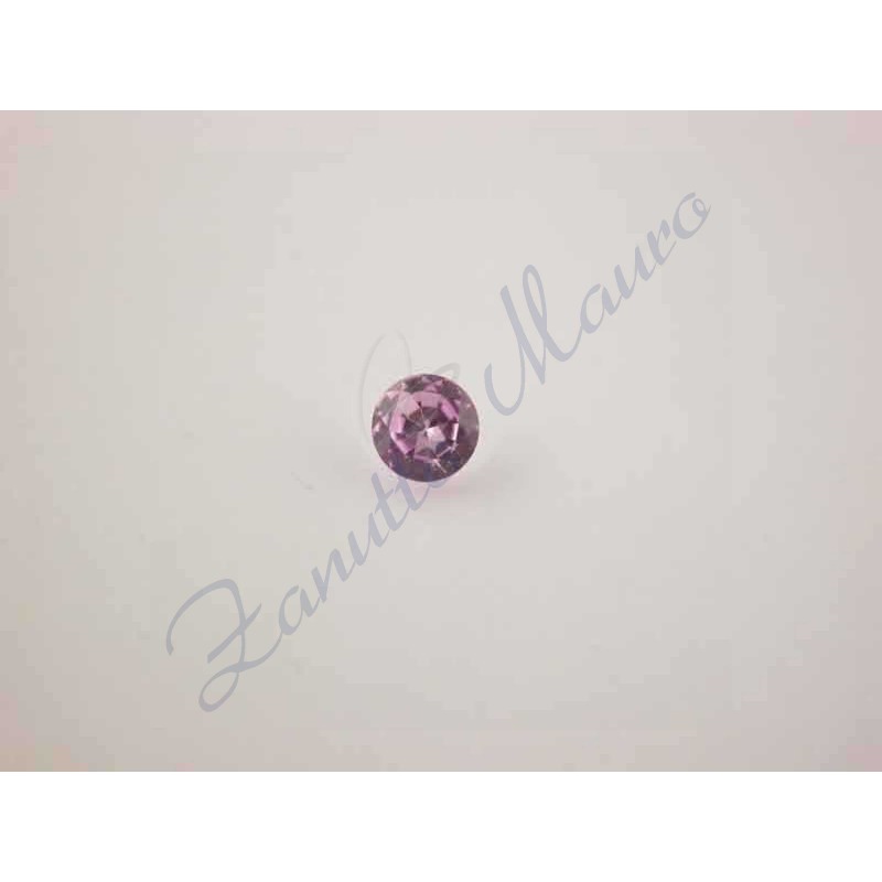 Pietra sintetica rosa mm 5 rotonda