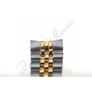 Bracciale in acciaio bicolore ansa mm 20 curva