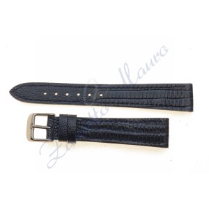 Cinturino stampa lucertola Calf JP004 colore blu ansa 18