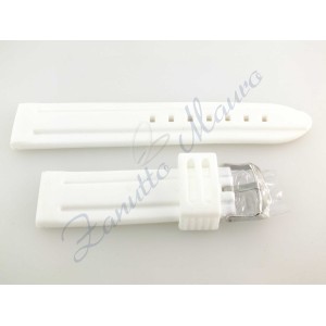 Cinturino gomma bianca ansa 24