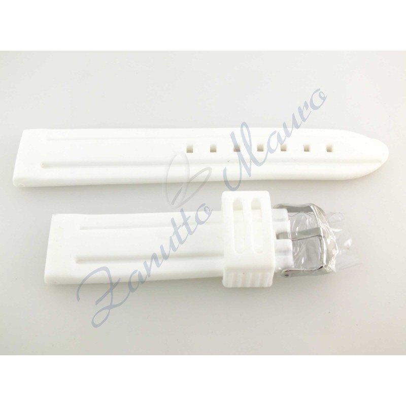 Cinturino gomma bianca ansa 24