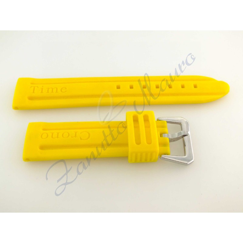 Cinturino gomma gialla ansa 24