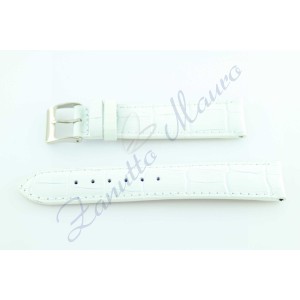 Cinturino s/cocco Loiusiana Lucido JP018 bianco ansa 20