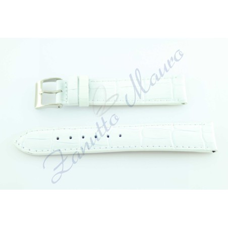 Cinturino s/cocco Loiusiana Lucido JP018 bianco ansa 22