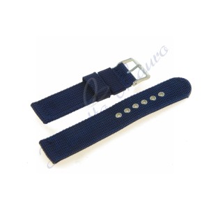 Cinturino QJ0076 in tessuto militare blu ansa 18